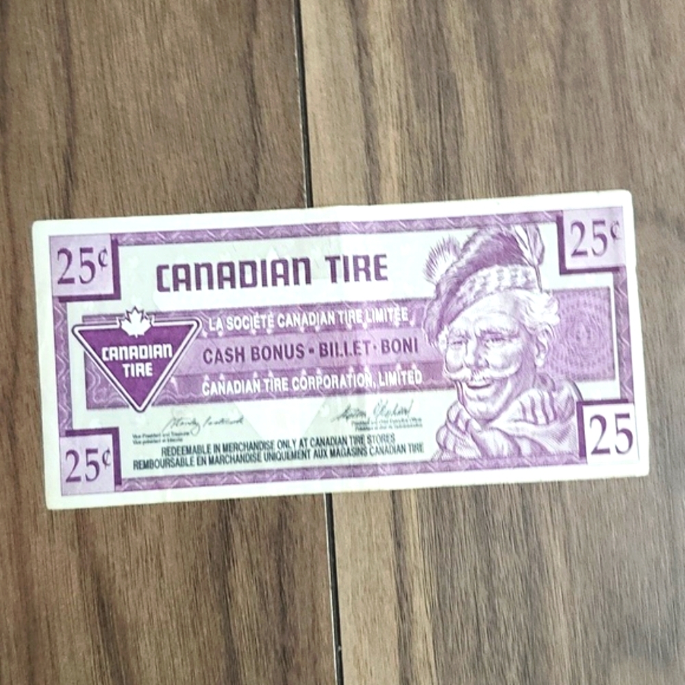 🔥Canadian Tire 25 Cent Cash Bonus Note
